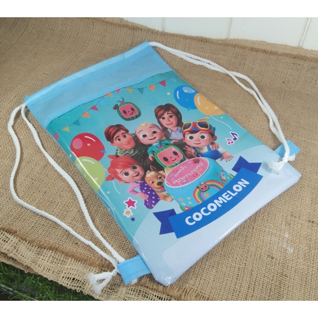 Tas Souvenir Ultah Cocomelon Ready stock backpack tas ulang tahun cocomelon jj tom tom yoyo cody youtube terlaris