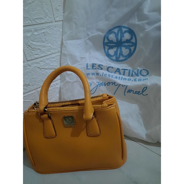 Preloved Les Catino Yellow bag| Tas Wanita|Second bag ❌️ SOLD❌️