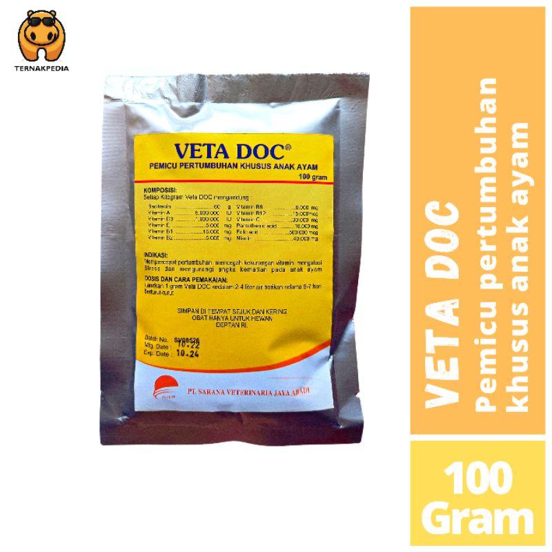 Ready Veta Doc 100 Gram - Vitamin Khusus Ayam Doc - Vitamin Pertumbuhan Untuk Ayam Umur 1 Hari - Ber