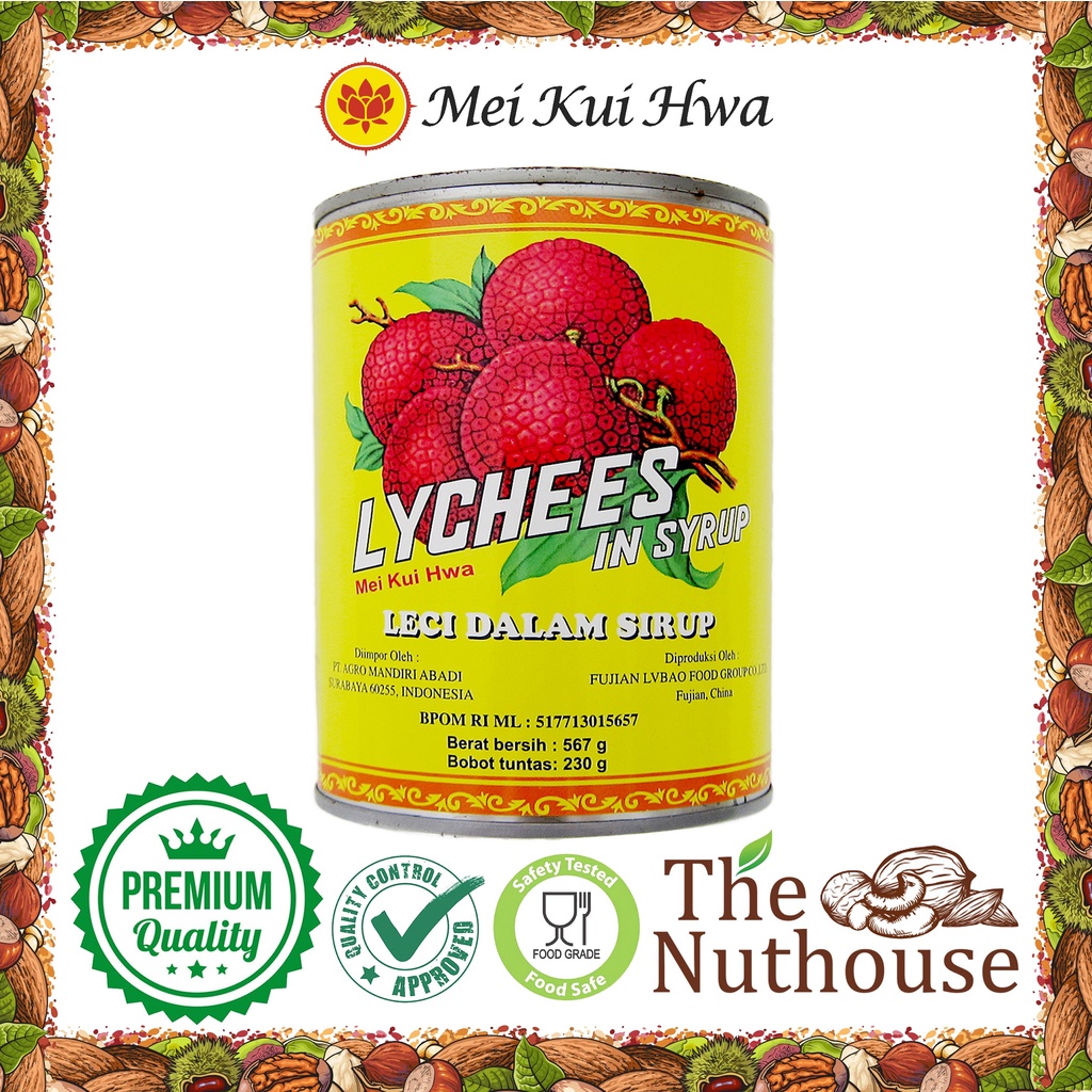 

Mei Kui Hwa Lychees in Syrup / Leci dalam sirup / Lychee 567gr