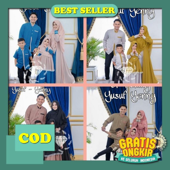 Rauna Family Couple / Baju Lebaran Terbaru 2023 / Baju Kembaran Keluarga / Sarimbit Baju Couple Pasa