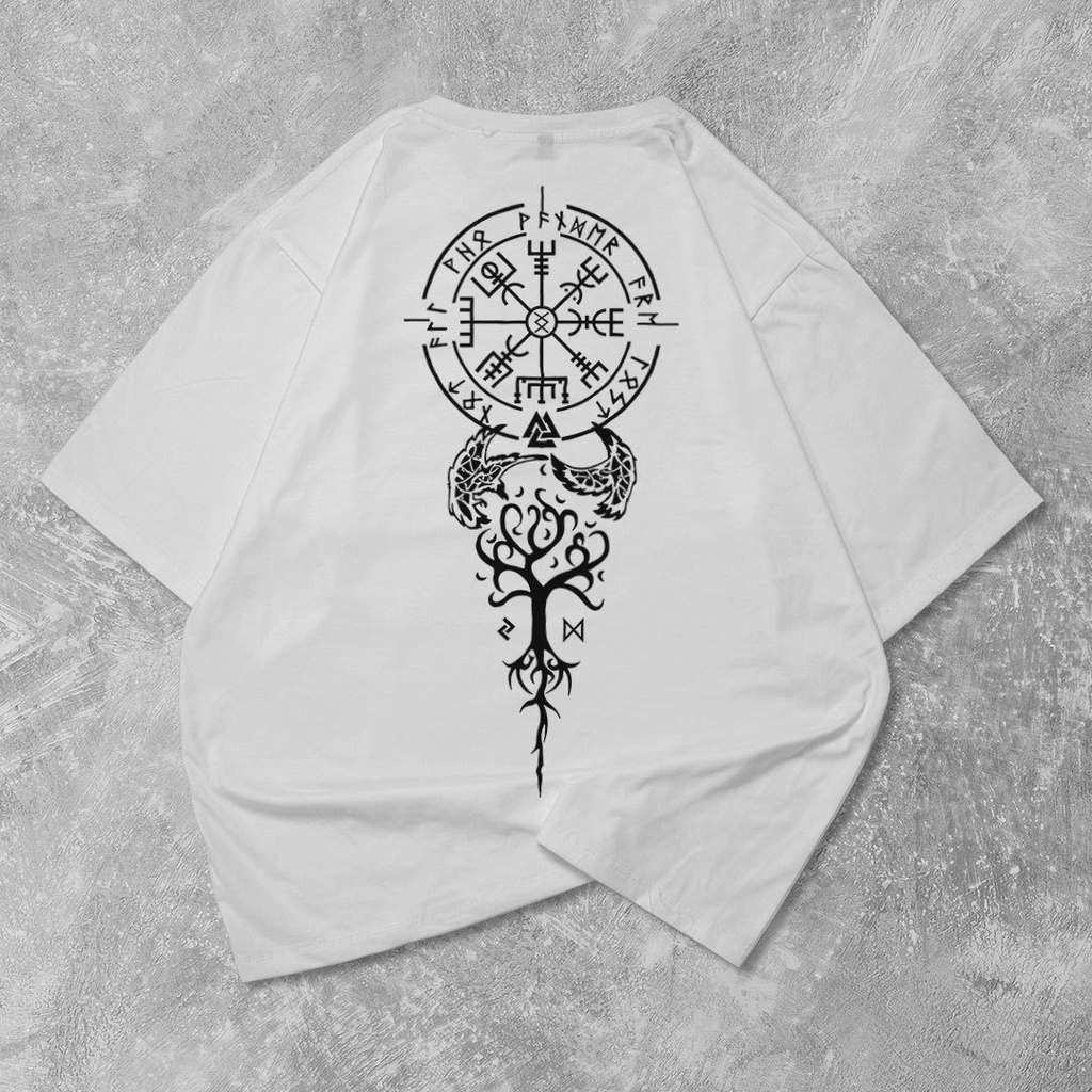 HIPNOP Viking Kaos Oversize T-Shirt Cowok Premium