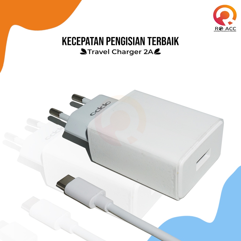 [RO ACC] CHARGER CASAN OPPO AK933 TYPE C 2A ORIGINAL