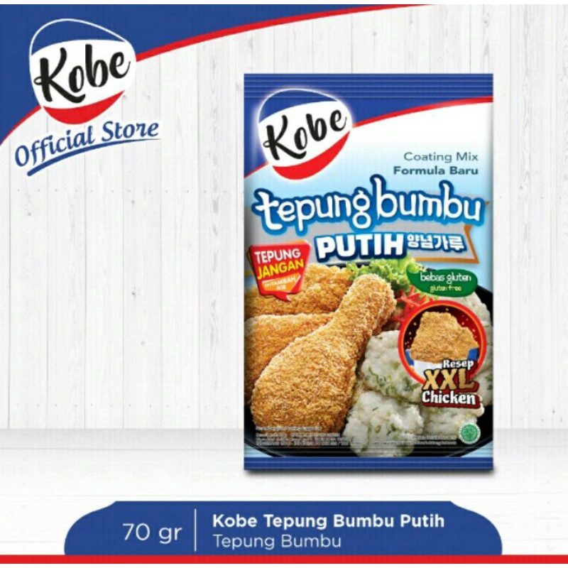 

Kobe tepung bumbu putih 70 gram
