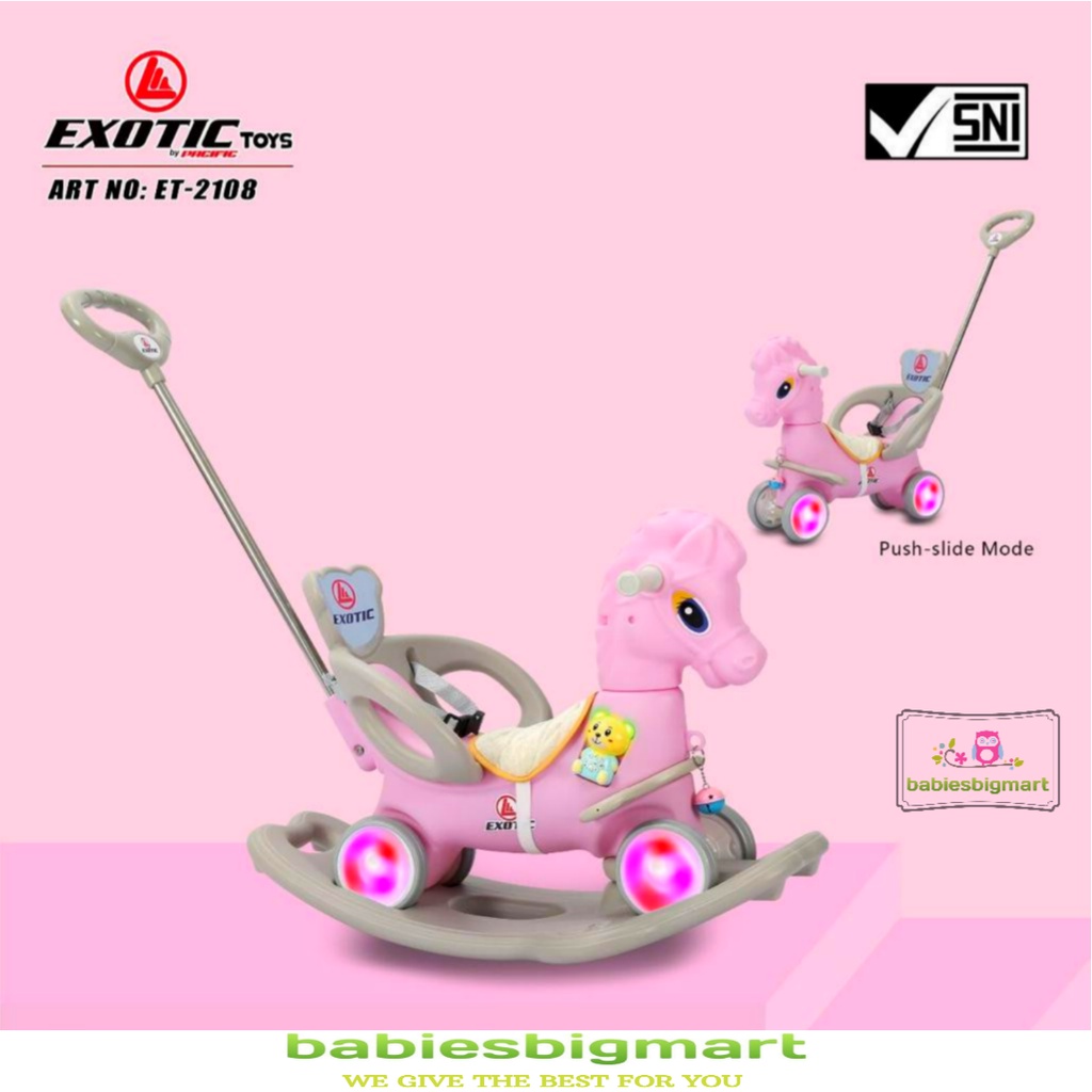 RIDE ON MODE MAINAN KUDA KUDAAN DINO ANAK UNICORN EXOTIC ET 2108 2110