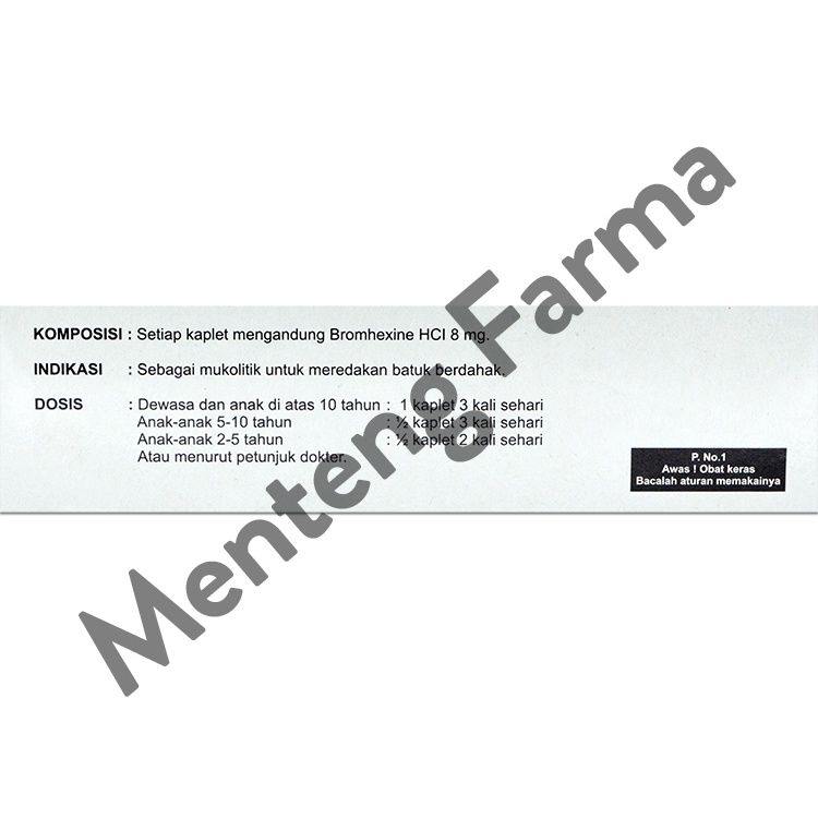 Bromifar 10 Kaplet - Obat Batuk Berdahak