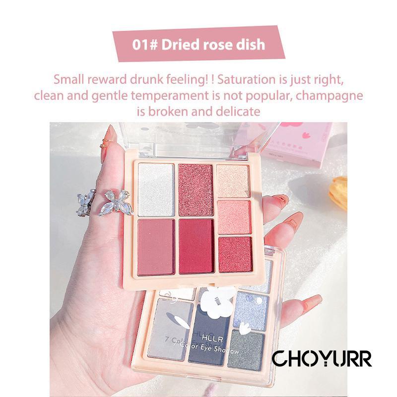 【COD】Eyeshadow Palette 9 Warna Pigmented  Sequin Glitter Eyeshadow Makeup Korean Eyeshadow Import -CH