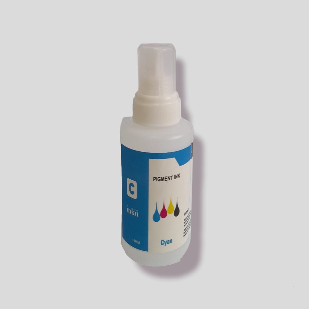 Tinta Pigment INKU For CANON &amp; HP @100ml (Harga 1 Set/4 Botol)