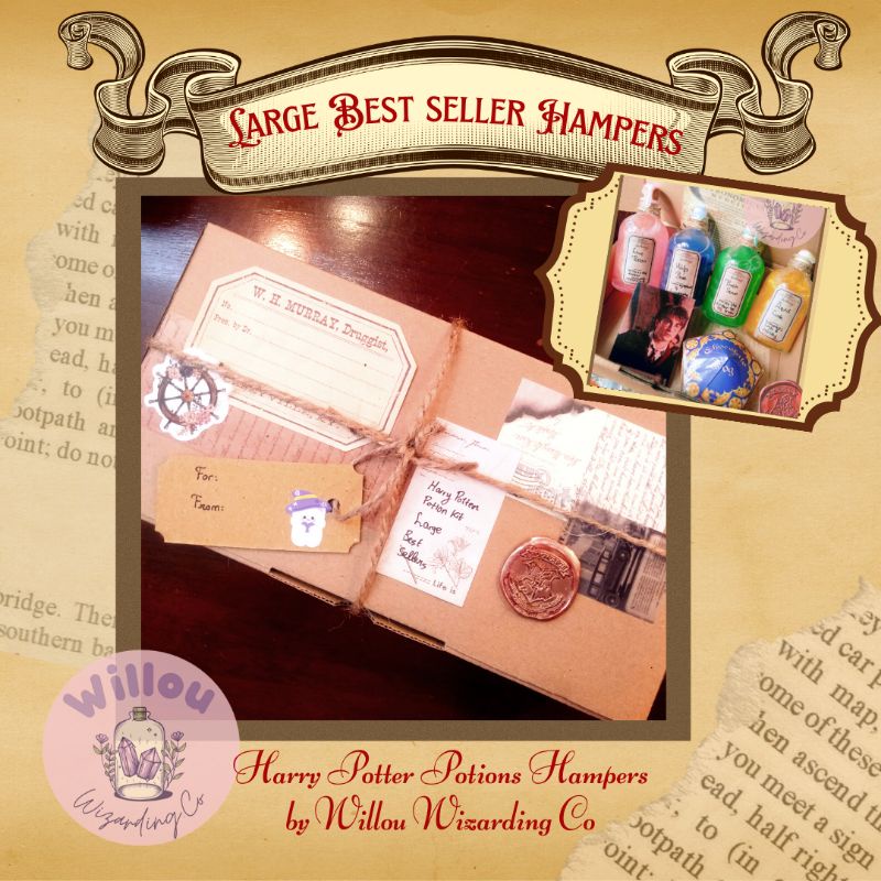 

Harry Potter Kit Harry Potter Potions Magic Potions Fankit BEST SELLER isi 4pcs Hampers Hadiah Kado Pajangan Willou Wizarding Co
