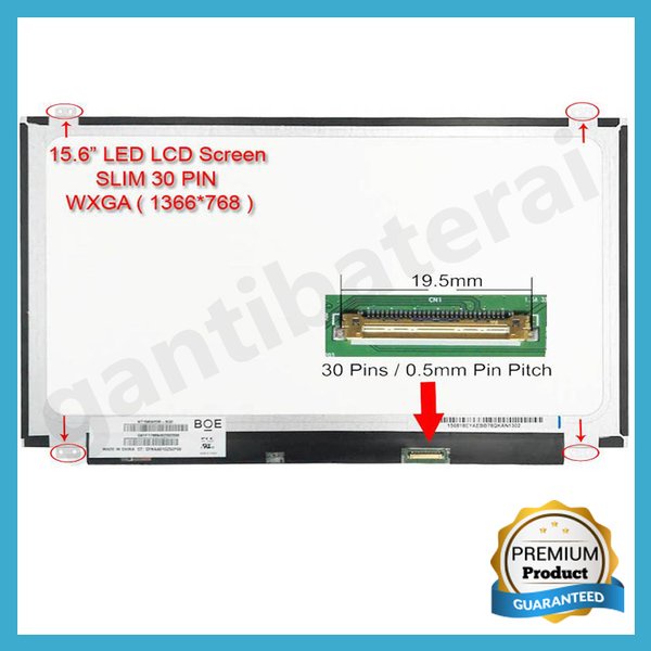 Led Lcd Dell Inspiron 15 3000 15.6&quot; inch slim 30 Pin