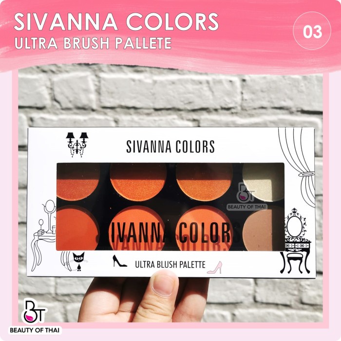 Diskon  [ Sivanna Blush On Palette ] Sivanna Colors Ultra Blush Palette