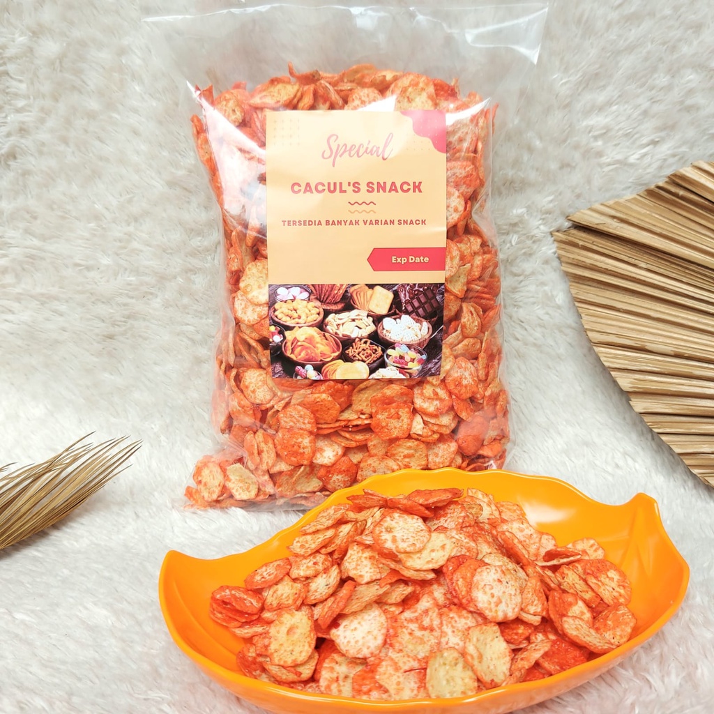 

Opak Topas Balado Special Caculs Snack Makanan Ringan 800 Gram