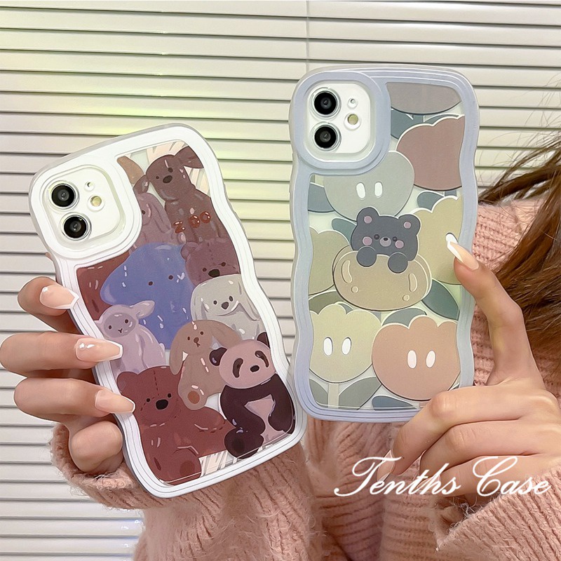 Vivo V25e Y02 Y35 Y22 Y16 Y02 Y15A V23e V23 V20Pro V21 V21e V20SE Y21 Y21s Y20 Y20s Y17 Y15 Y12 Y21T Y33s Y20i Y12s S1 Y1s Y91C Y91iFull Layar Casing Handphone Animal Soft Cover