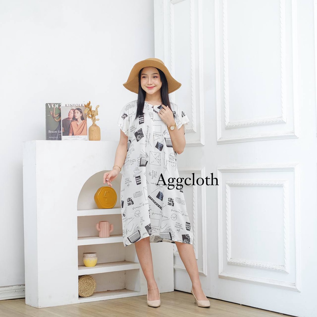 HOMEWEAR DASTER PENDEK SELUTUT RAYON PREMIUM BUSUI FRIENDLY KEKINIAN AGG