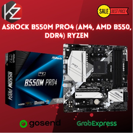 ASROCK B550M PRO4 (AM4, AMD B550, DDR4) RYZEN