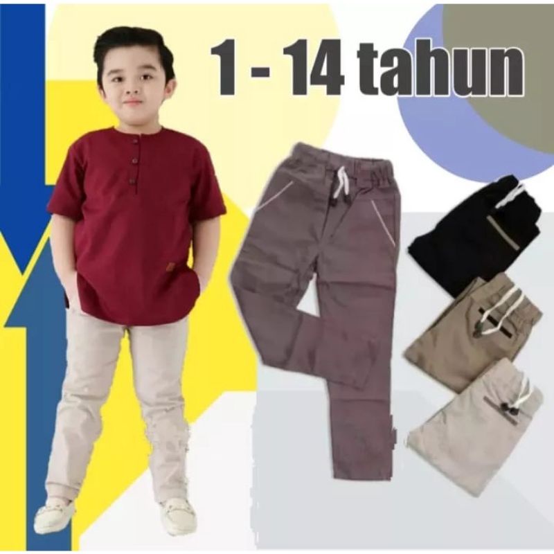 Celana Anak Laki Laki CHINO ANAK bisa COD 1-13 Tahun