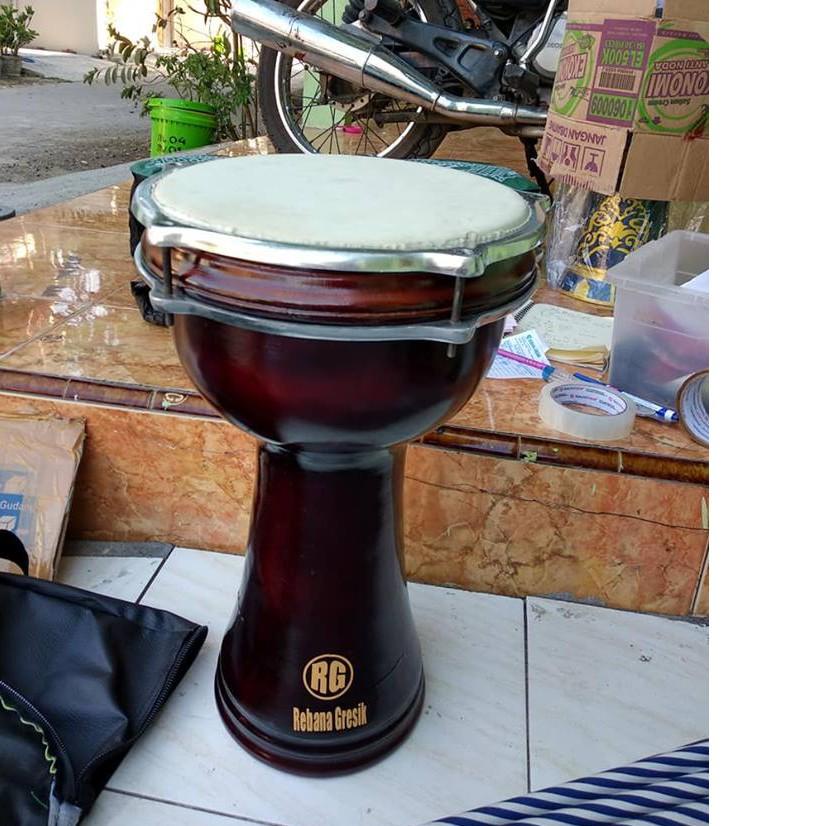 Miliki マ BAS DUMBUK UKURAN 10IN KULIT