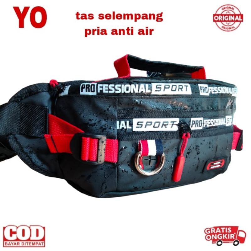 Tas Waistbag Pria Anti Air tas selempang pria anti air tas pinggang tas dada Pria