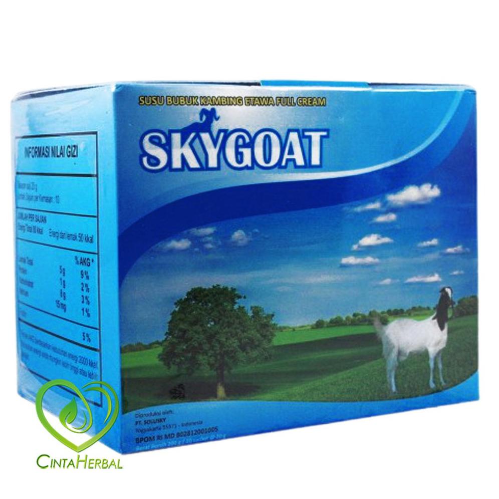 

[COD hj52] Sky Goat Susu Kambing Etawa Bubuk Full Cream | SkyGoat Original Kemasan Box Diskon └)