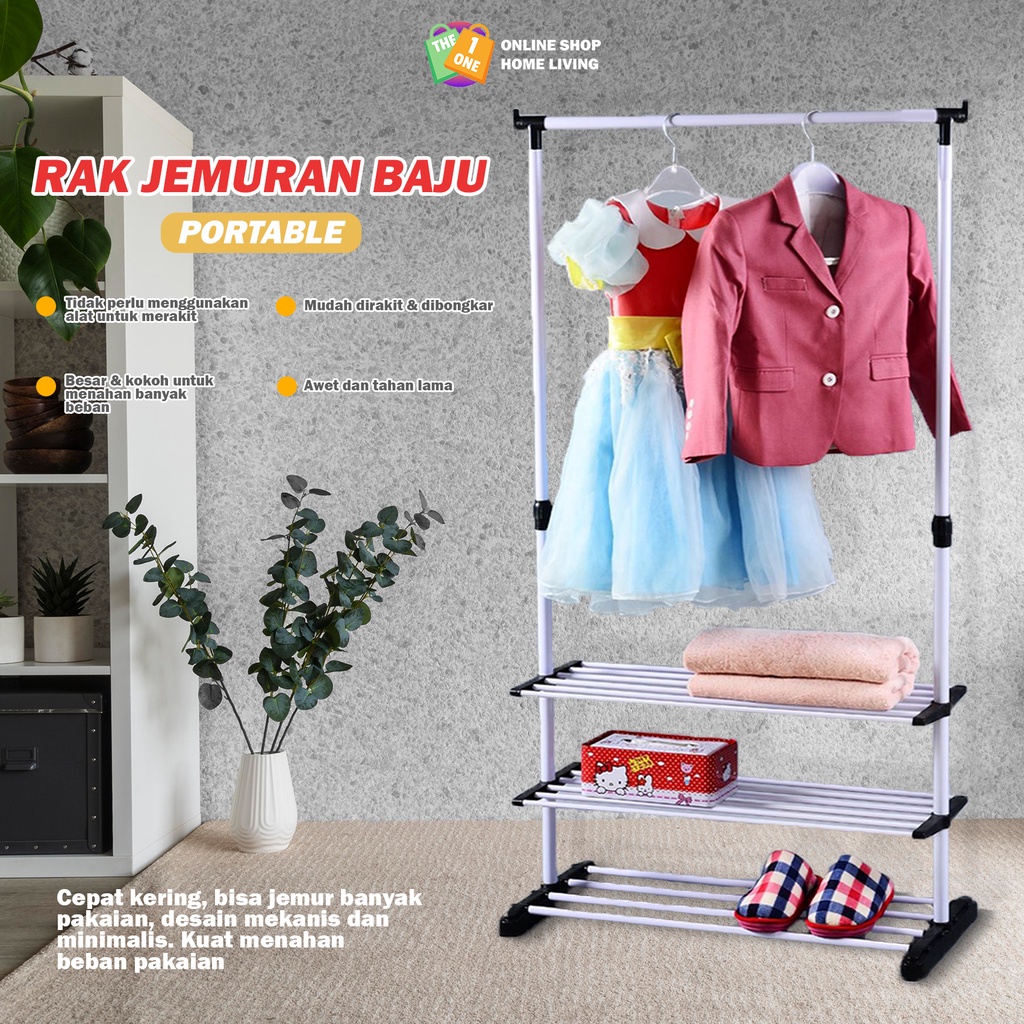 Stand Hanger Rak Gantungan Baju Serbaguna