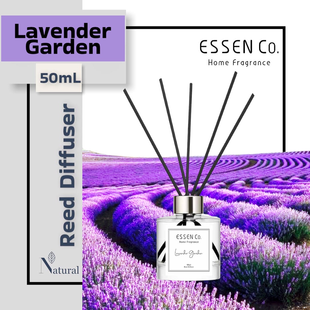Reed Diffuser Essen Co Lavender Garden Aromaterapi Pengharum Ruangan Aromatherapy
