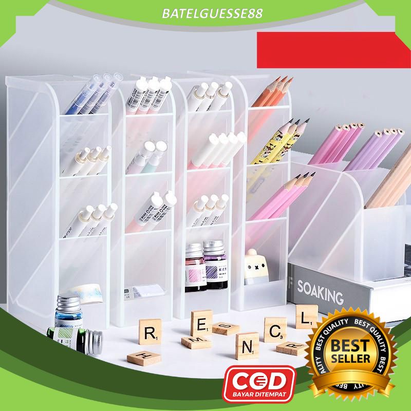 

(B88) Rak Penyimpanan Alat Tulis 4 Tingkat Kotak Pensil 4 Layer Multifungsi Organizer Box Serbaguna
