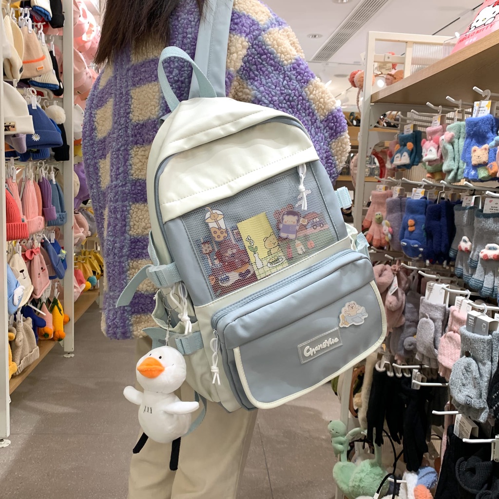 [Juallaris]Tas Ransel  Motif Fashion Unik Dan Lucu / Ransel Motif Lucu Dan Imut Cute Ladies Bag