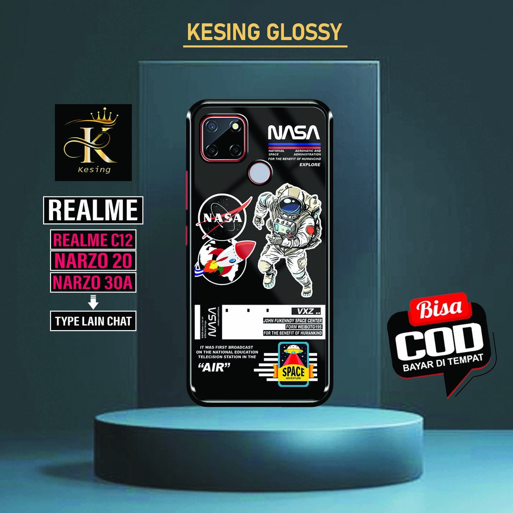 Case Hp REALME C12 / NARZO 20 / NARZO 30A - Cassing Hp REALME NARZO 20 - Hardcase Glossy REALME NARZ