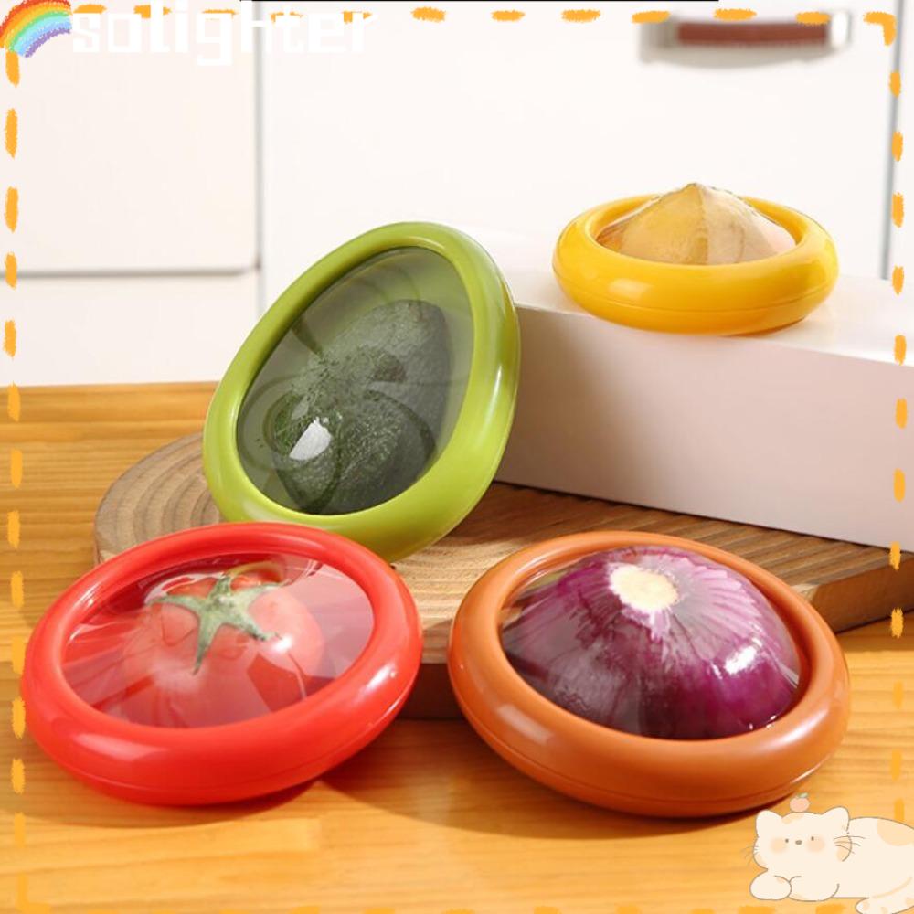 Solighter Onion Saver Box Tahan Lama Buah Sayur Crisper Kotak Penyegar Makanan Sealed Storage Box