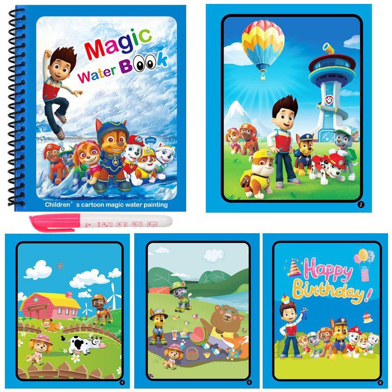 MAGIC WATER BOOK DRAWING/Buku pintar/belajar/buku ajaib