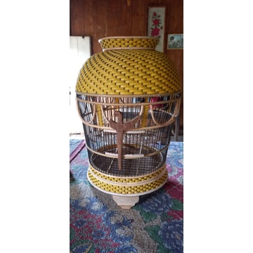 sangkar burung perkutut, sangkar mataraman, sangkar anggungan, sangkar rotan tebok kayu jati