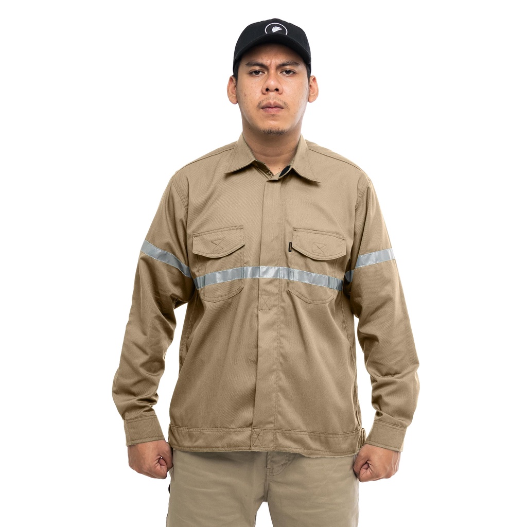 BREAKER SERAGAM WEARPACK KEMEJA LAPANGAN KHAKI BY ENGINEER WORKWEAR