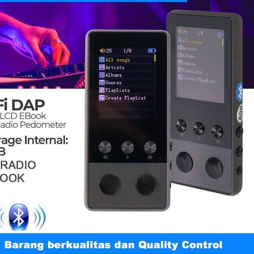 Star Seller DAP MP3 Player Bluetooth HiFi LCD E-Book FM Radio Pedometer - ONDA A5 ❁pla❀