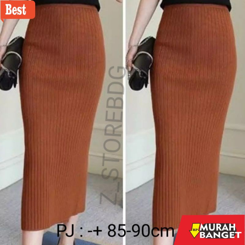 Rok import terbaru 2023- ROK SPAN RAJUT PANJANG PREMIUM TEBAL-ZSTOREBDG