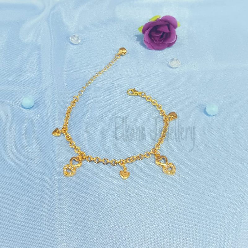 GELANG NORI ANAK MODEL PERMATA FASHION Perhiasan super berkelas korea anti karat dan anti luntur