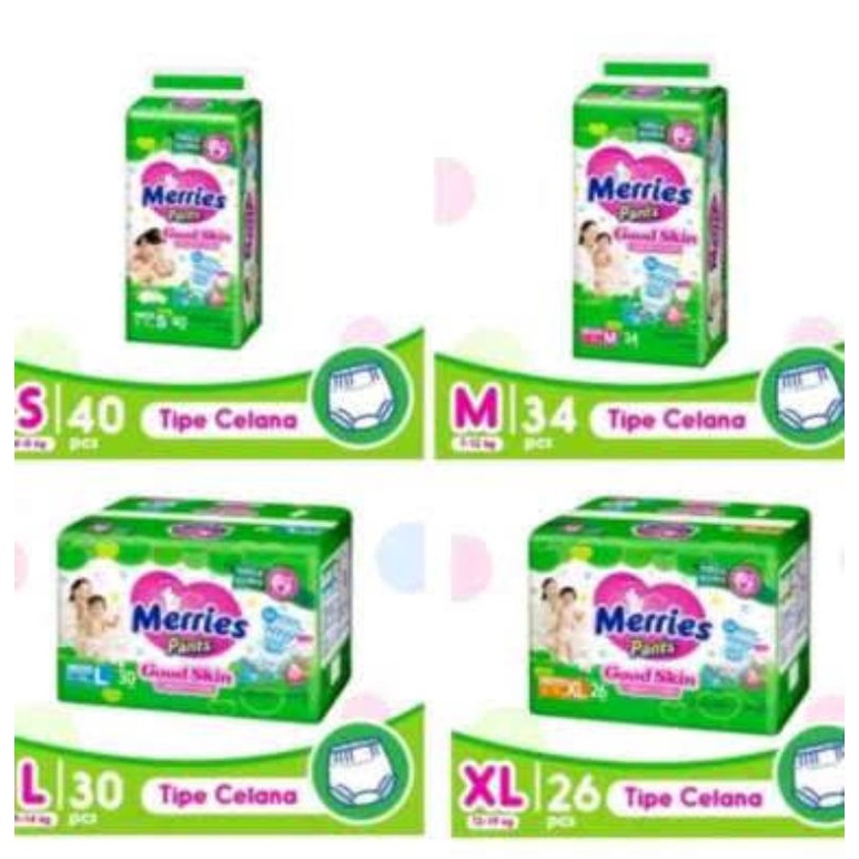 pampers merries,merries xl,meriesl,merries s,merries M,pampersmeries,popok bayi