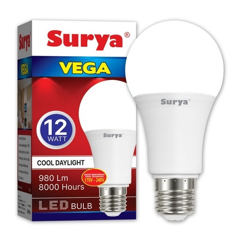 Surya Vega Lampu Led Bulb 5w 7w 9w 12w 15w 18w Putih CDL SNI Original