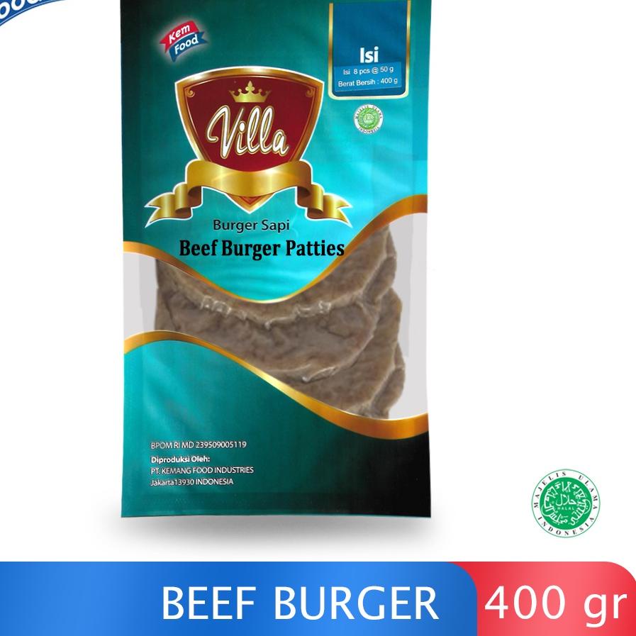 

♥ Villa Beef Burger Patties isi 8pcs - 400gr ➤