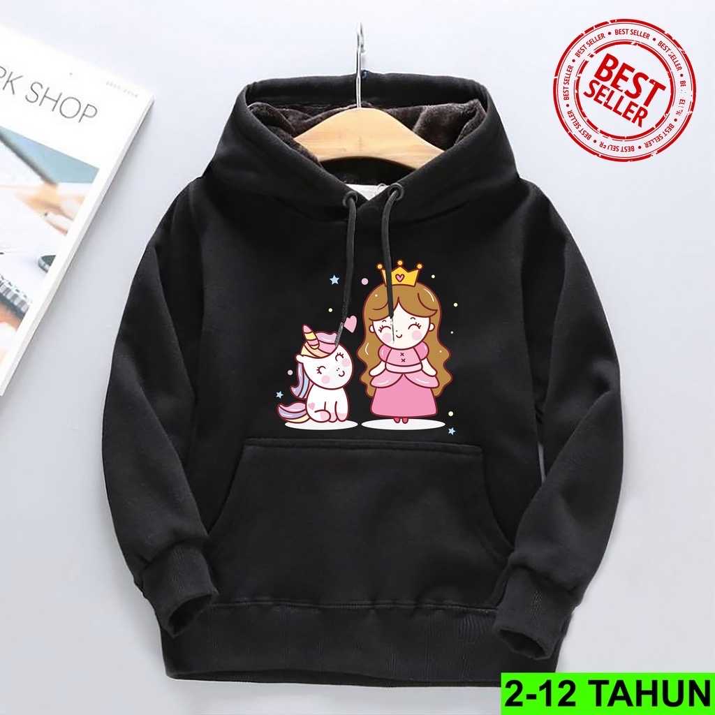 FRINCES UNIC Jumper Hoodie Anak II Jaket Hoodie Anak Viral Bahan Fleece Sz M - XL ( Laki Laki &amp; Peremepuan )