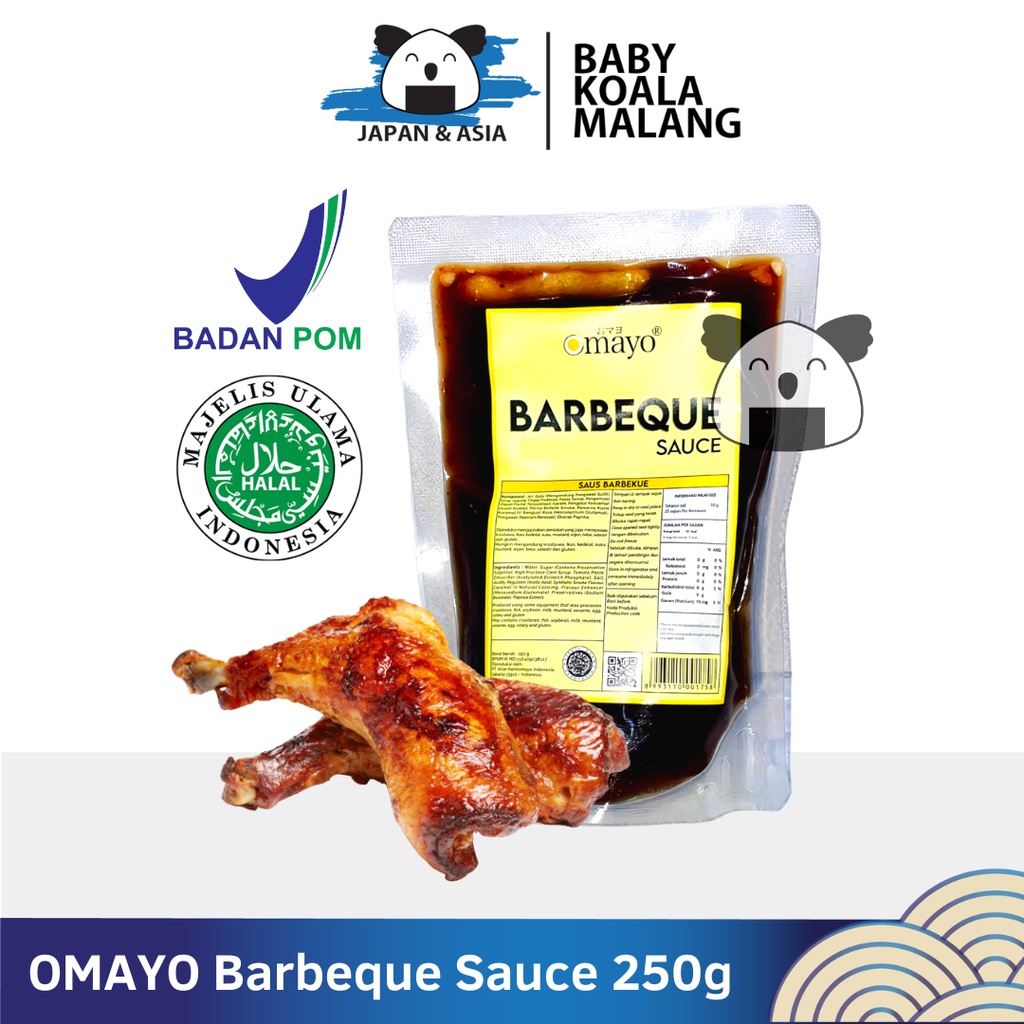 

OMAYO Barbeque Sauce 250 g Halal | Saus Bumbu Bakar BBQ---