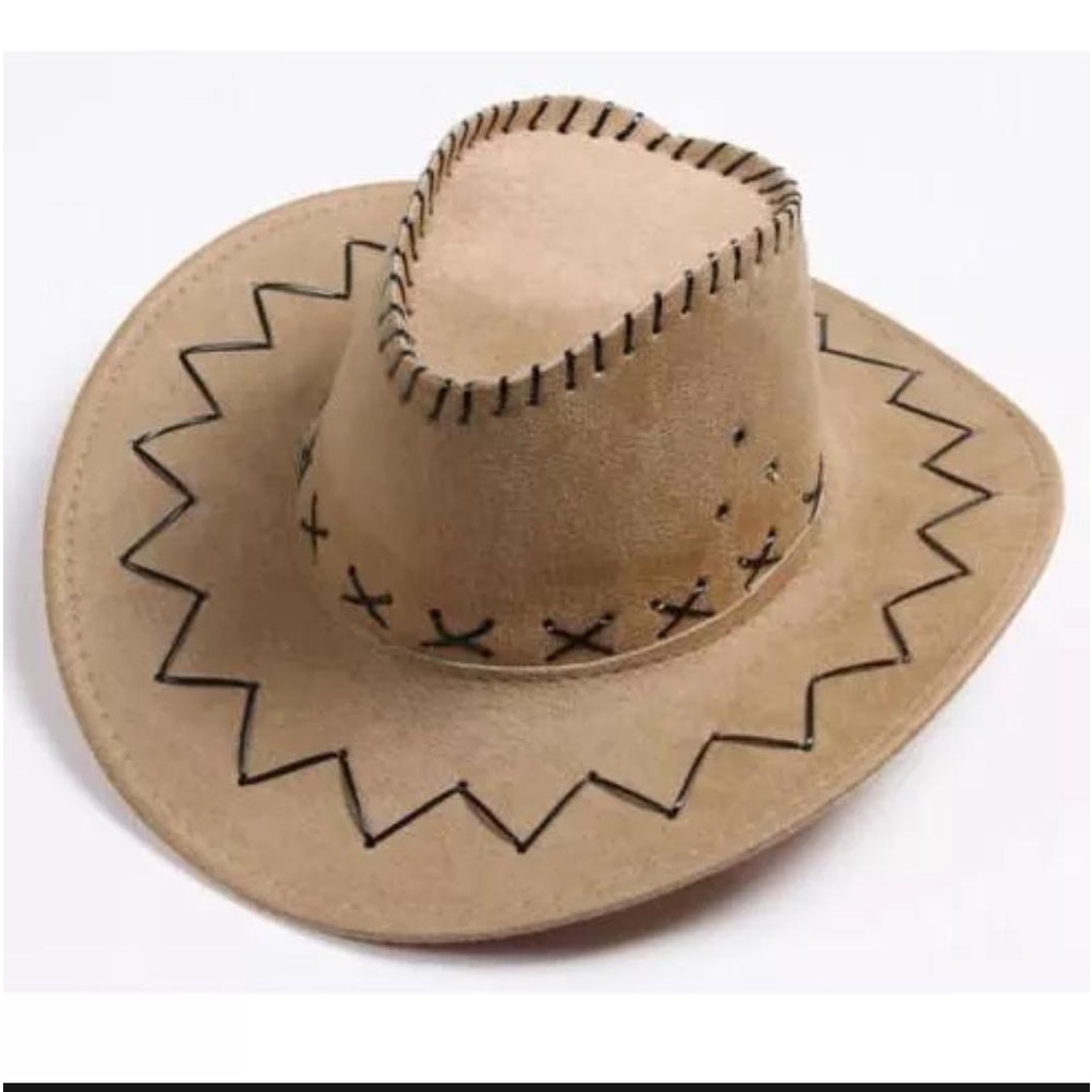 Topi Koboi zorro- Tambang - Pria/Wanita Termurah Topi Cowboy Amerika Dewasa