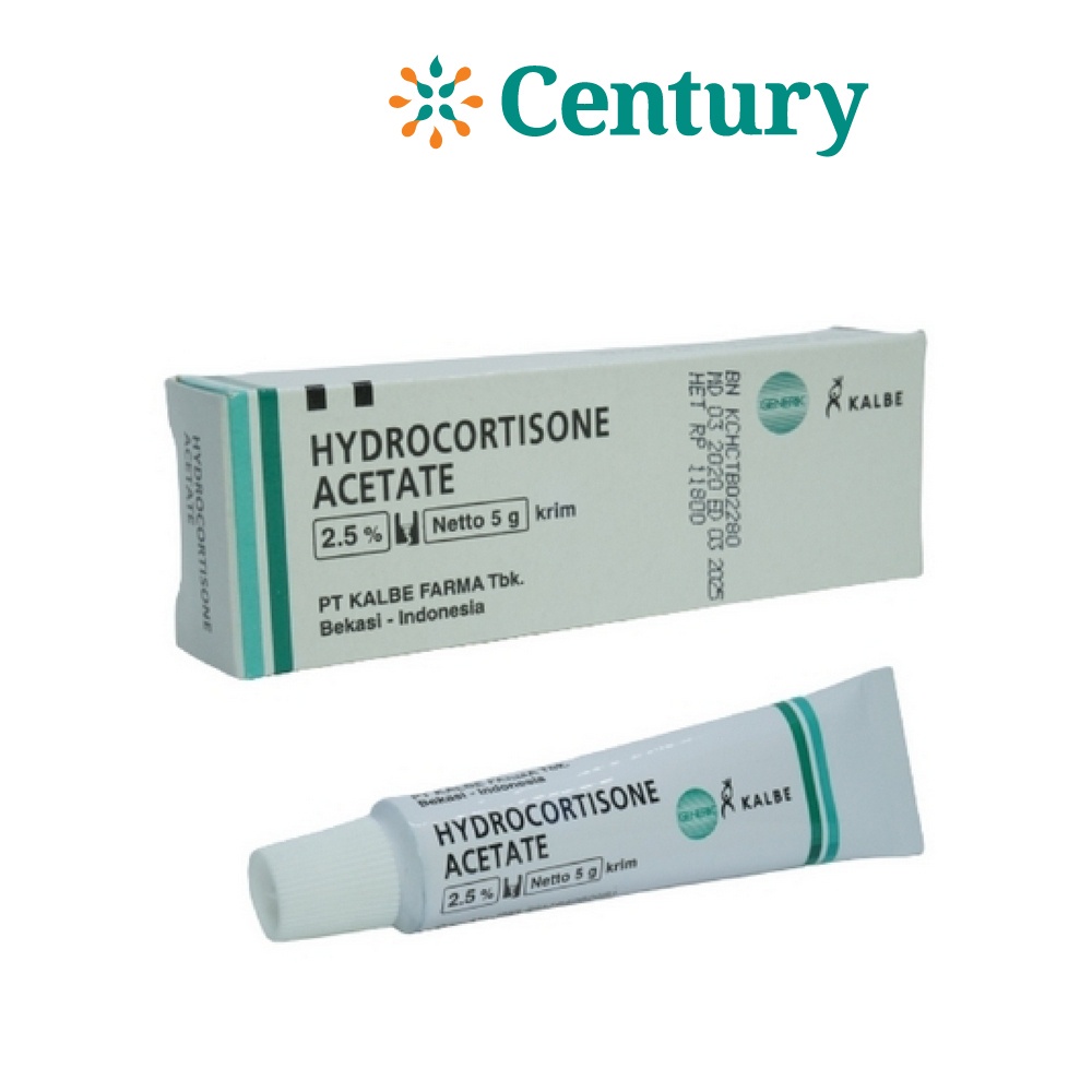 HYDROCORTISONE CREAM 2.5% 5 gr / ANTI INFLAMASI /ALERGI / GATAL / SALEP GATAL / KEMERAHAN / GATAL KE