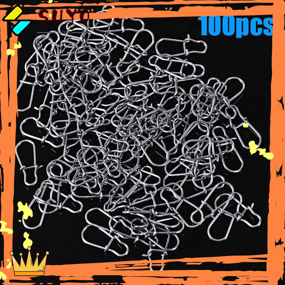 Suyo 100PCS Snap Gantung Memancing Hot 12mm-33.5mm Konektor Line tackle Tahan Lama