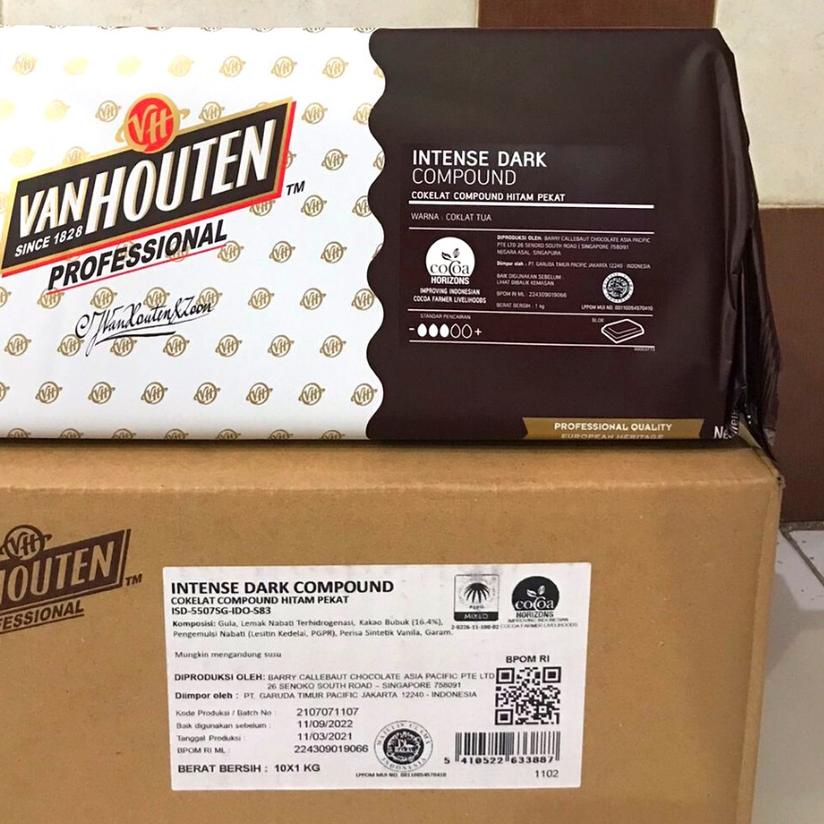 

☃ Van Houten Dark Compound Intense 1 kg | Coklat Batang Van Houten ☚