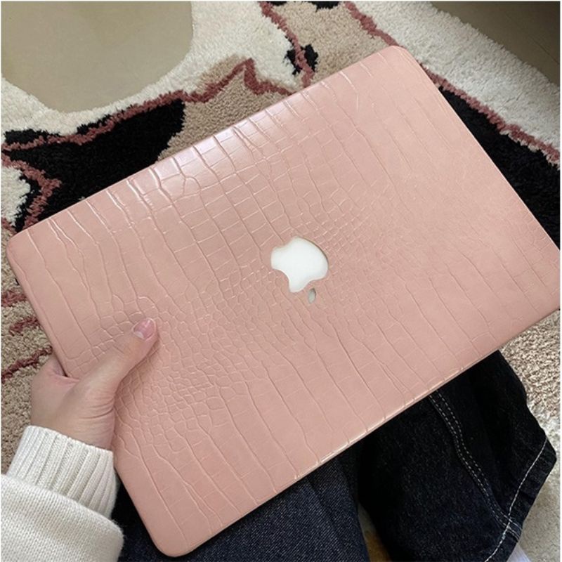 Macbook Case Air M1 M2 Pro 13 Inch Retina Leather Crocodile Pattern Concept Hard Case Premium Quality For Mac Book Air 2017