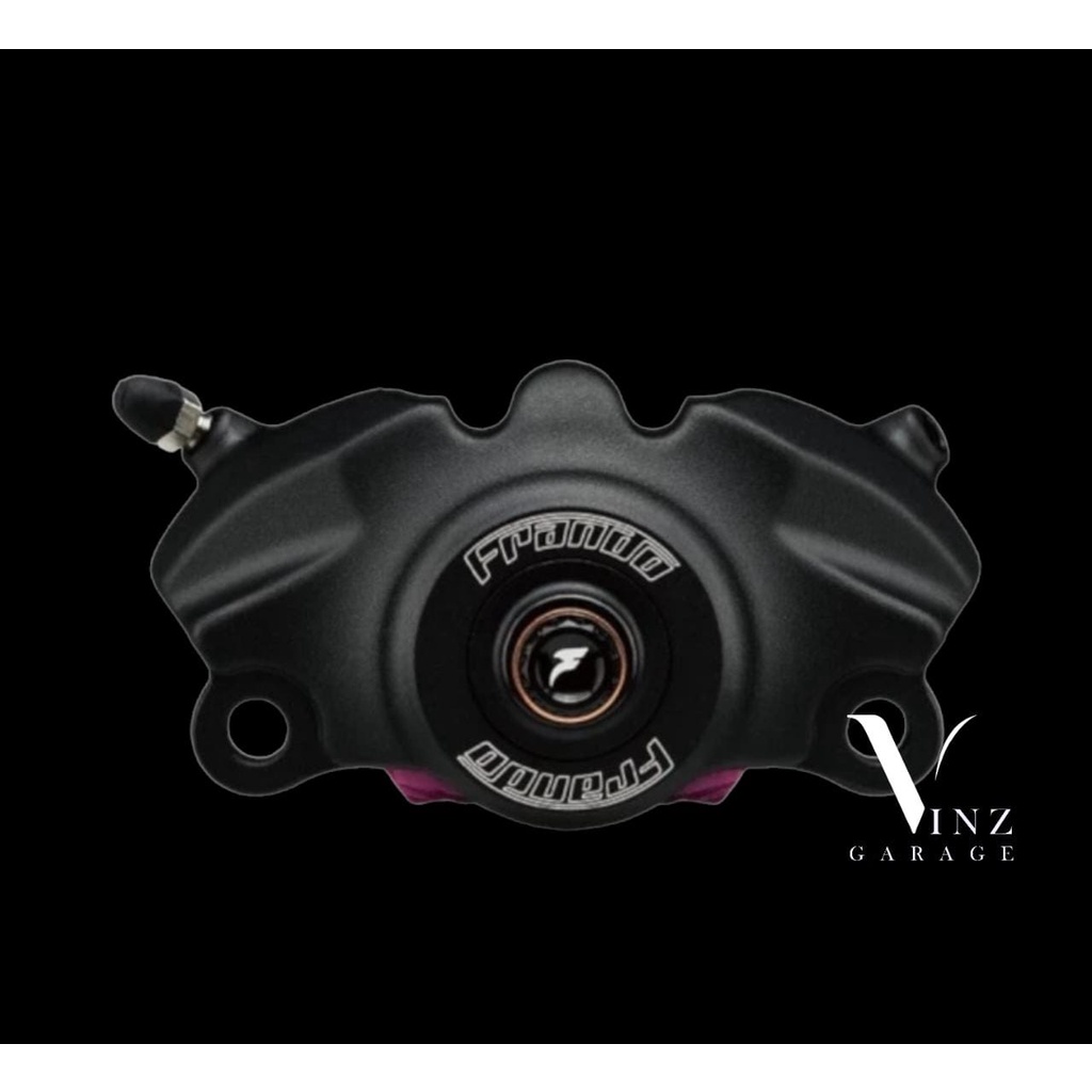 Kaliper Frando 2 Piston Monobloc FCF684 Black Universal // Kaliper Frando FCF-684 Black White Logo A