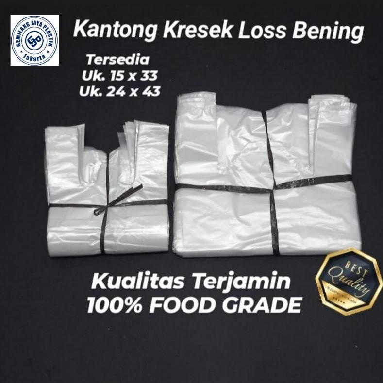 8.8 HARGA GROSIR Kantong Kresek HD LOS Bening / Kantong Plastik Kiloan