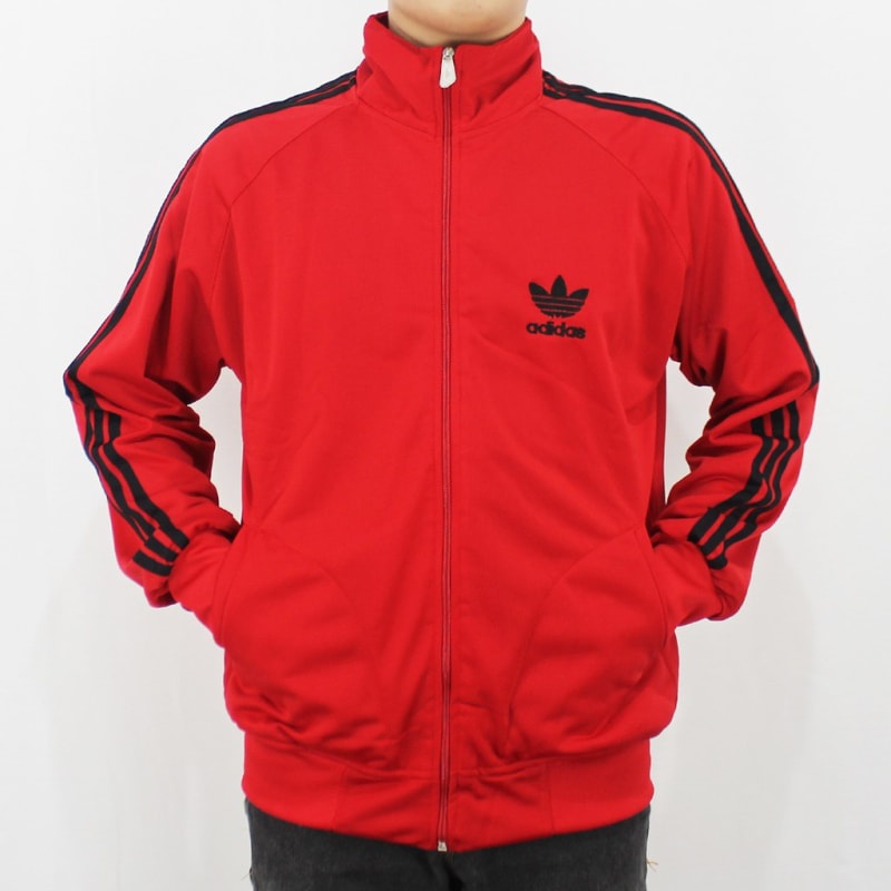 JAKET TRAINING ADIDAS SIZE M L XL  - JAKET ADIDAS FIREBIRD MERAH LIST HITAM - JAKET FIRE BIRD ADIDAS