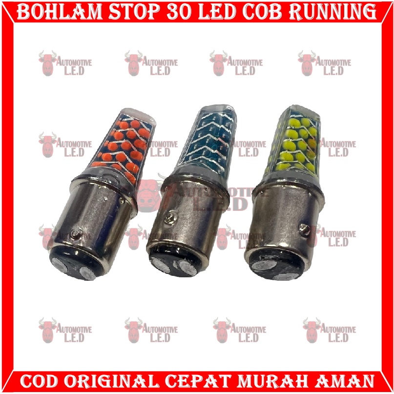 ORIGINAL JELLY L LAMPU REM MOTOR 30 LED RUNNING COB JELLY | BOHLAM STOP MOTOR 30 LED RUNNING JELLY DAN KEDIP