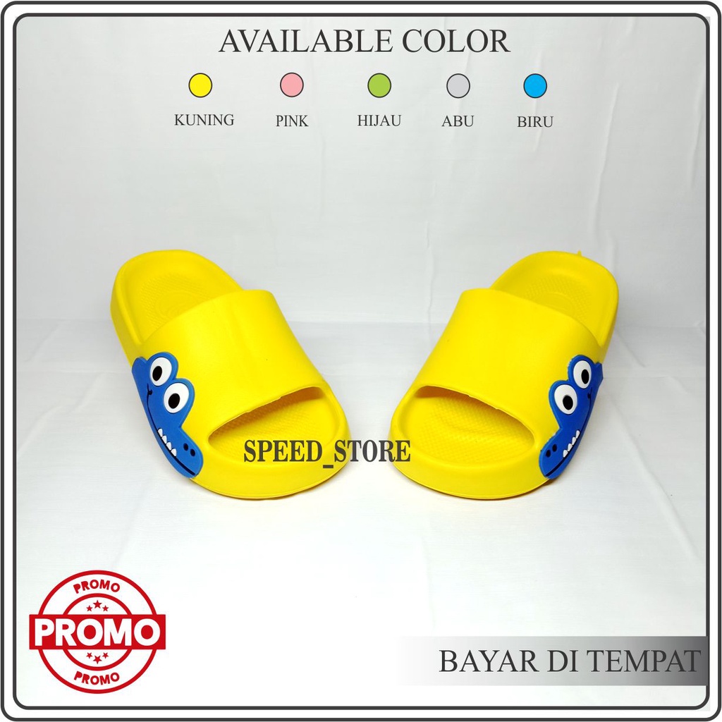 SENDAL SELOP ANAK/SENDAL ANAK BERMOTIF BUAYA/LUCU TERLARIS/TERBARU SENDAL DULUX 396BY